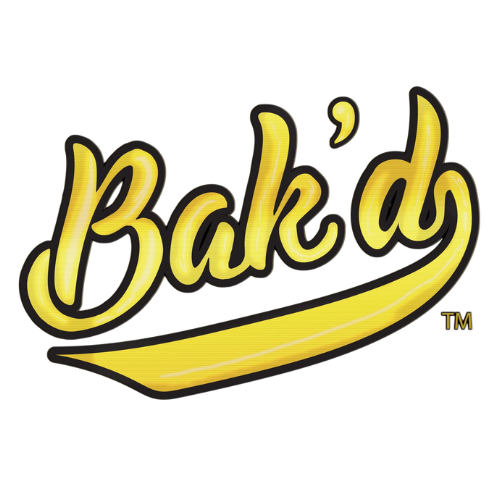 Simplified Bak'd logo reinforcing the brand's presence at the bottom of the webpage.