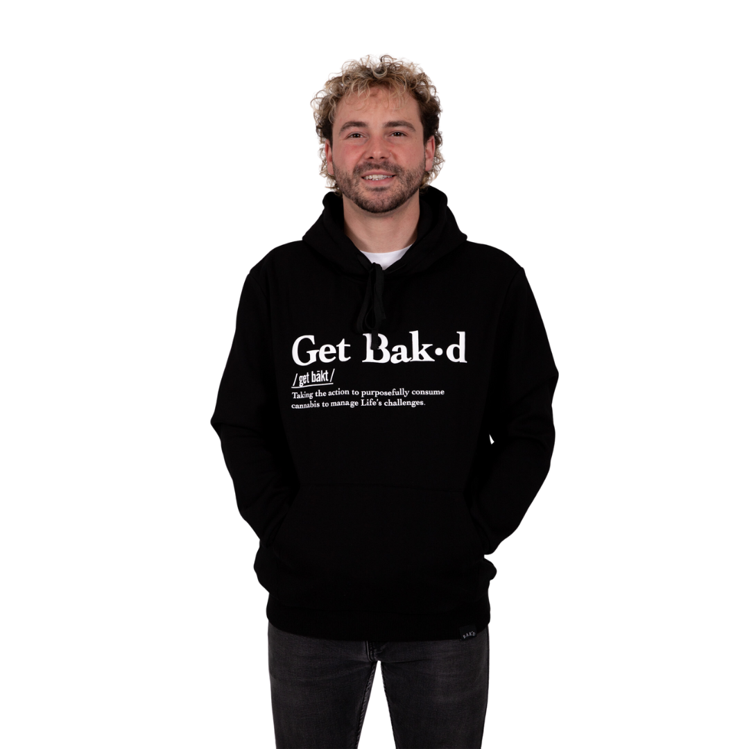 Detailed Logo on Get Bak'd Def Hoodie