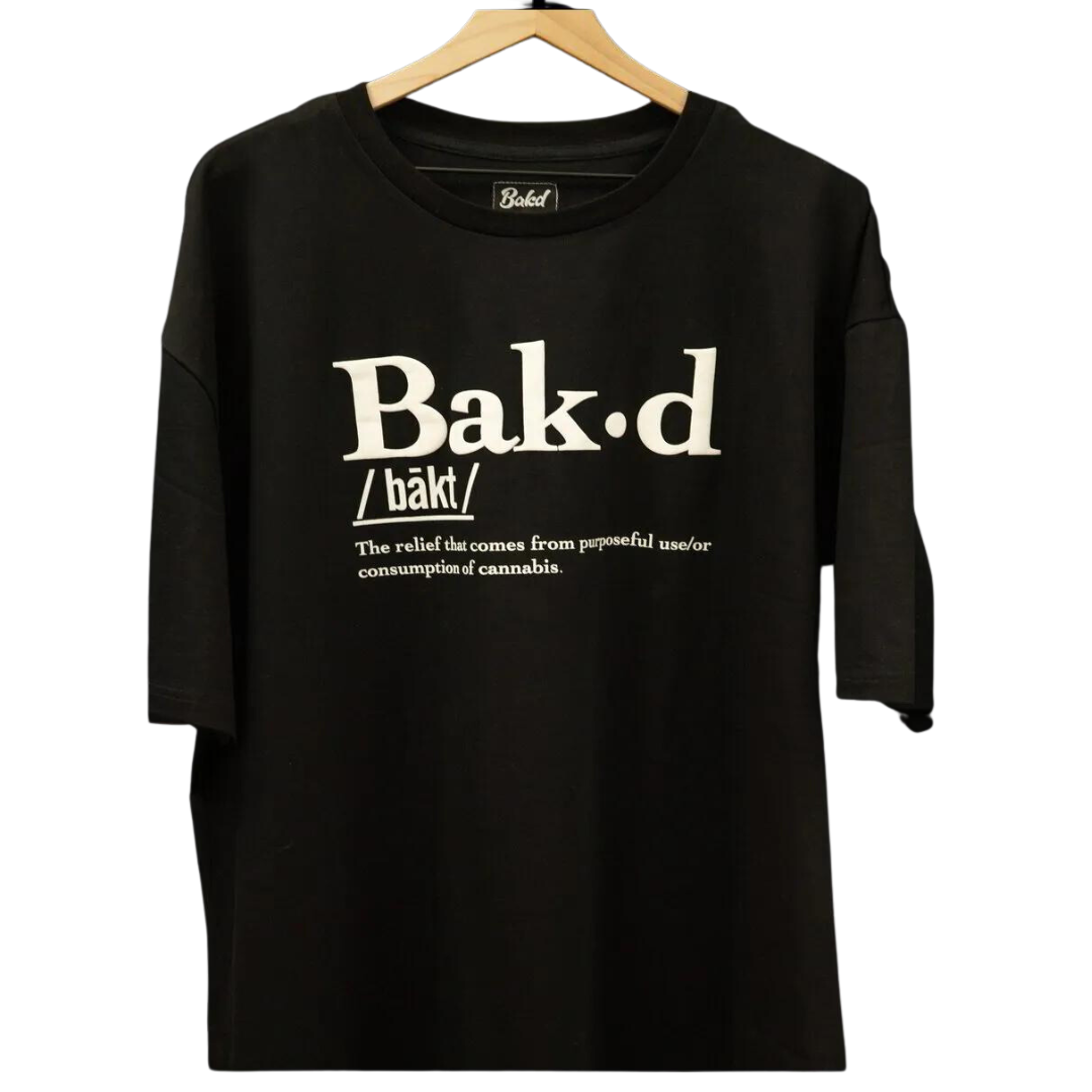 Bak'd Def Tee in Black - Bold and Stylish